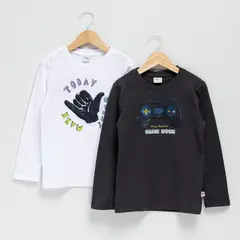 YAMP - Pack 2 Poleras Algodón Niño