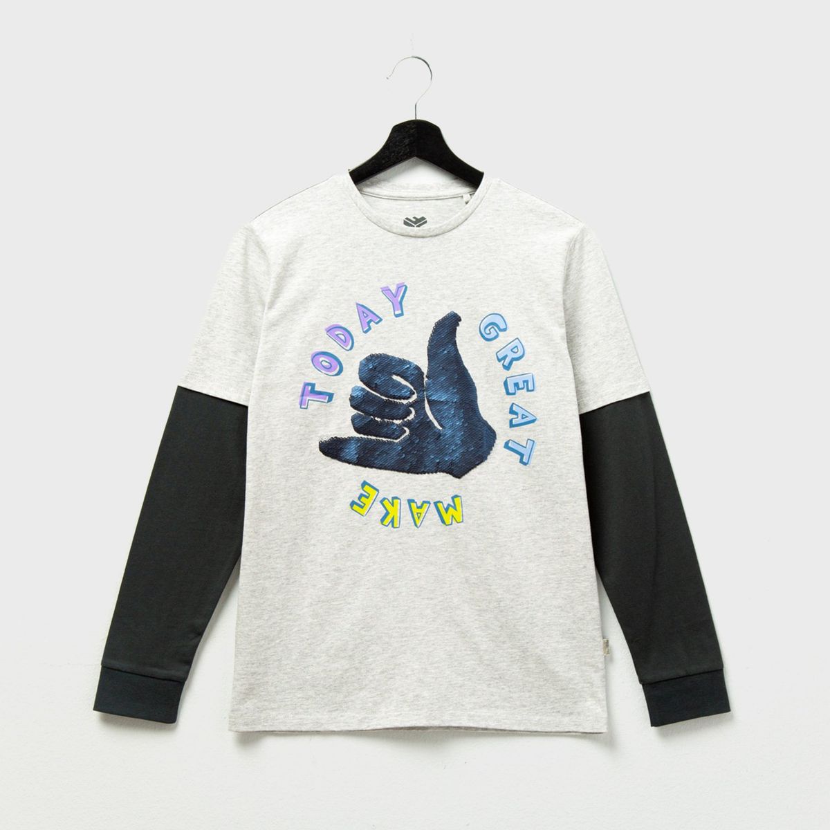 FEDERATION - Polera Manga Larga Federation Algodón Estampada Urbana Niño