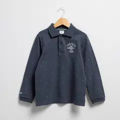 CONIGLIO - Polera Manga Larga 100% Algodón Niño Estampada