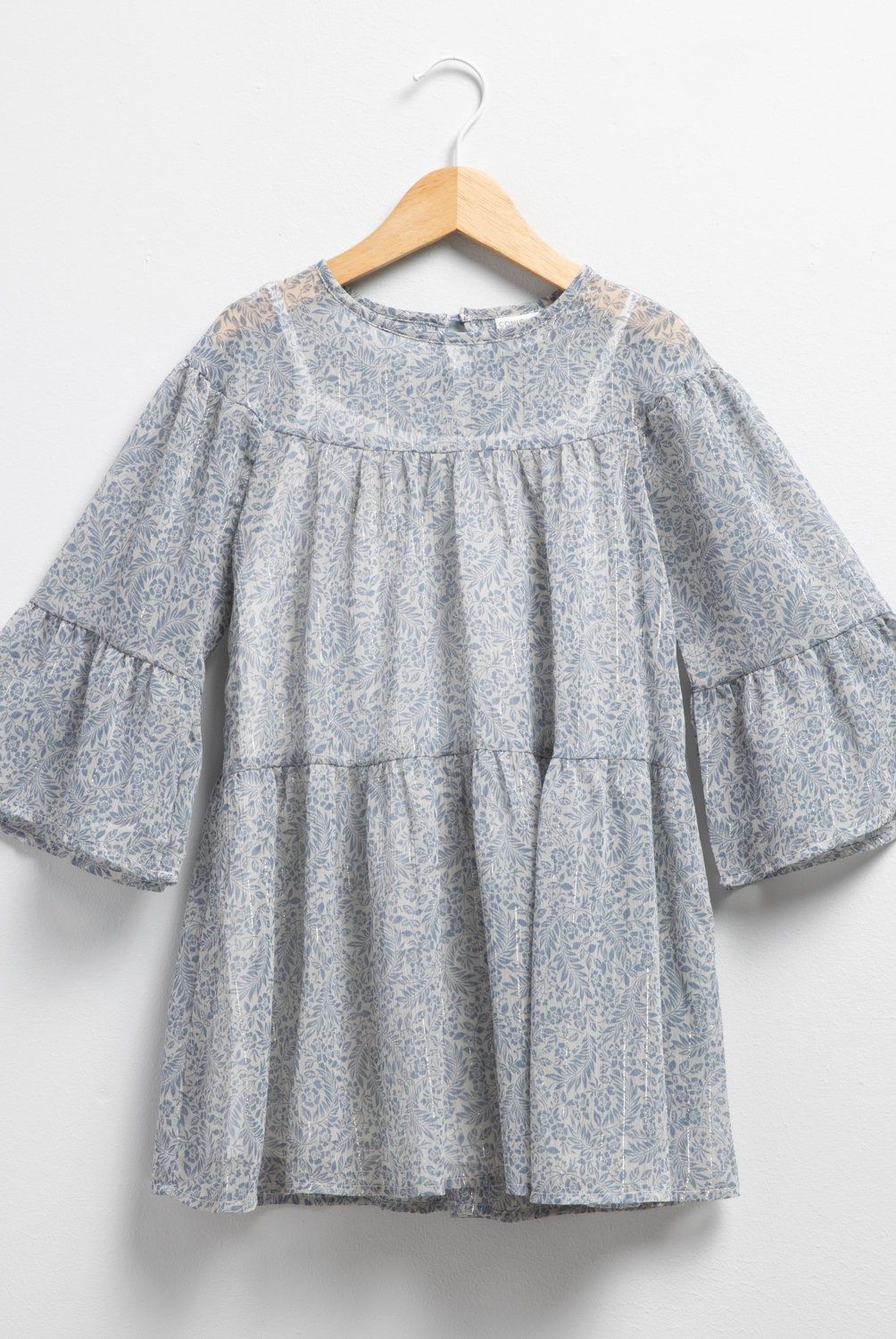 CONIGLIO - Vestido Coniglio Manga Larga Estampado Niña