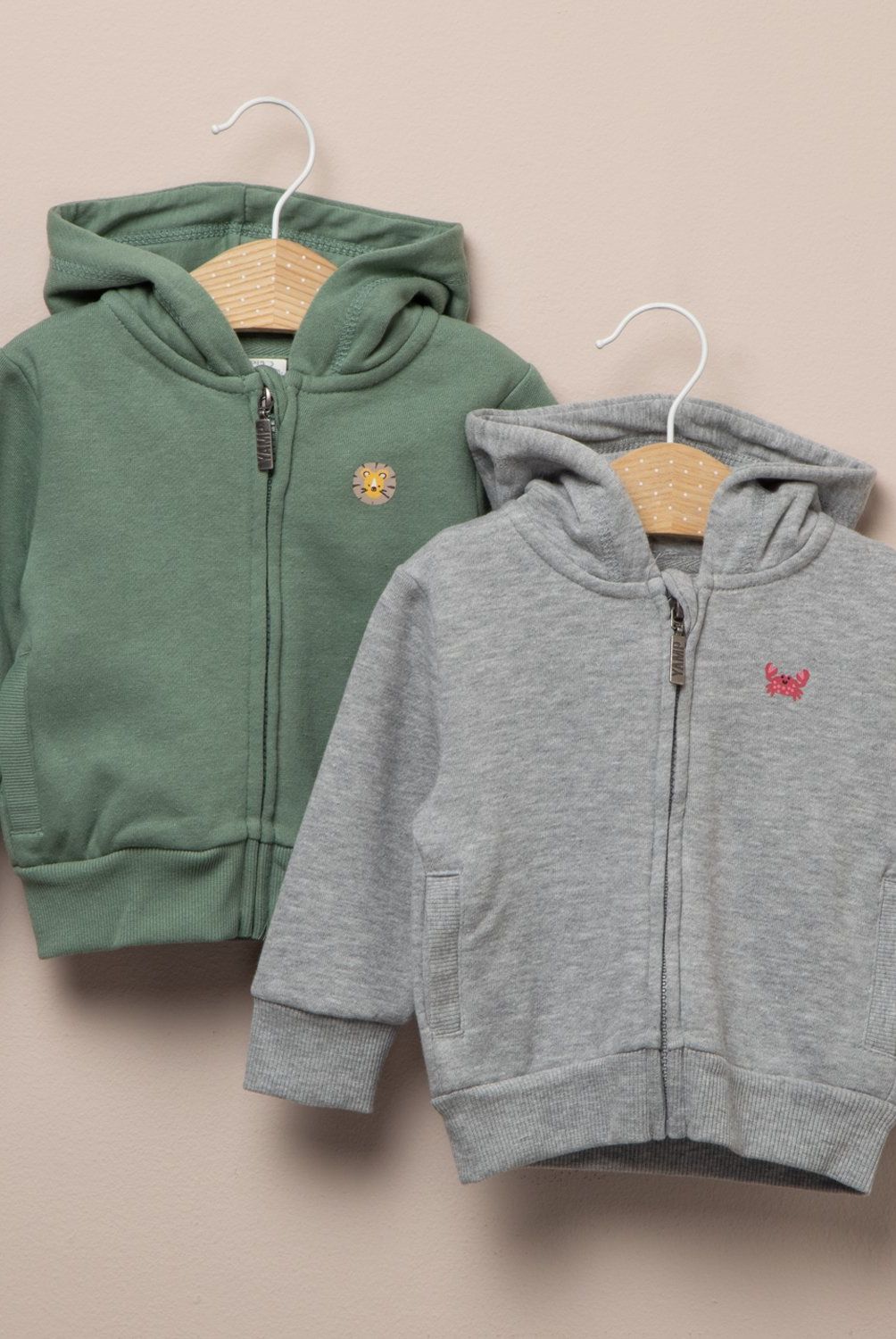 YAMP - Pack 2 Polerones Yamp Bebé Niño Algodón con Cierre