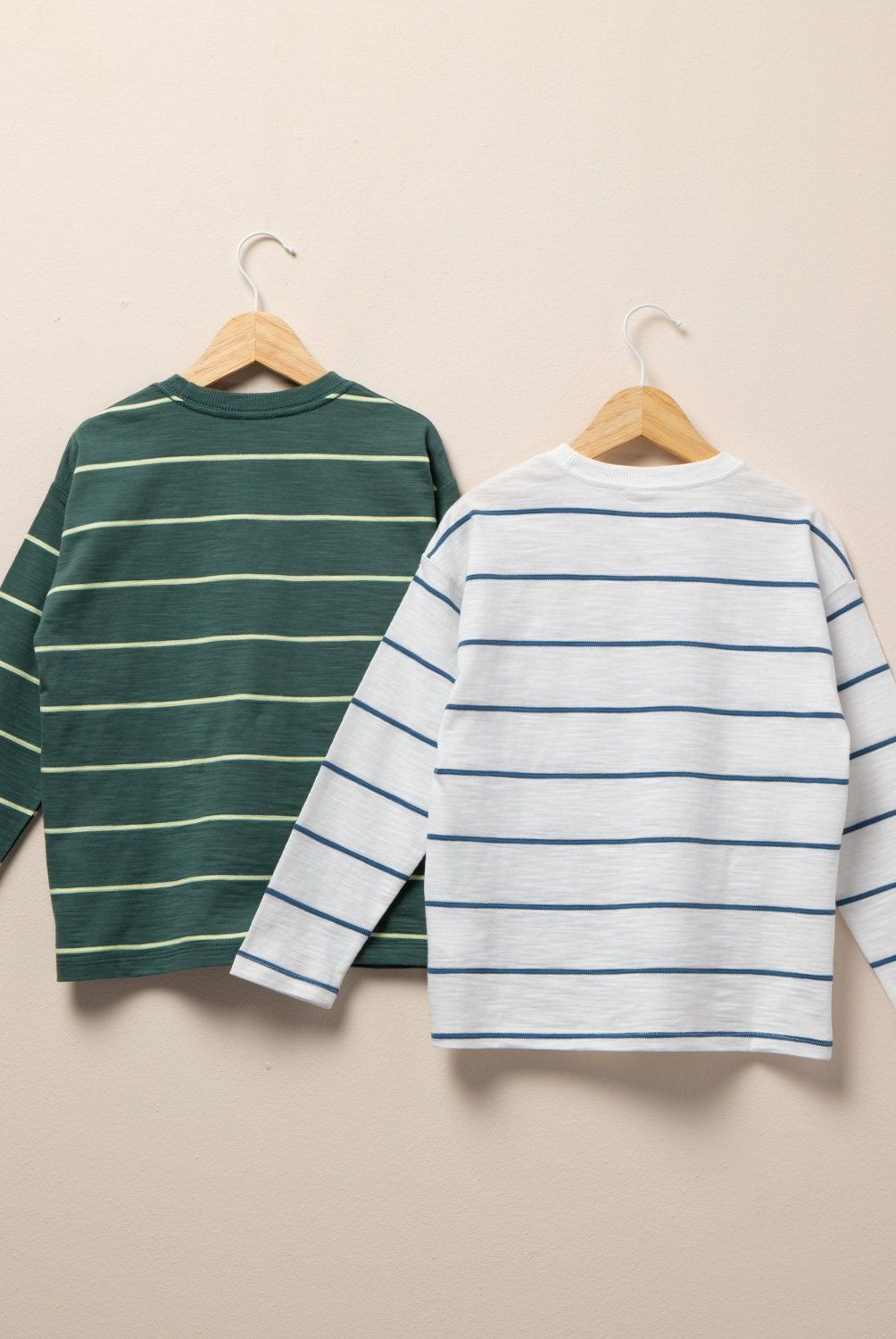 YAMP - Pack de 2 Poleras Algodón Niño Yamp Manga Larga Rayas