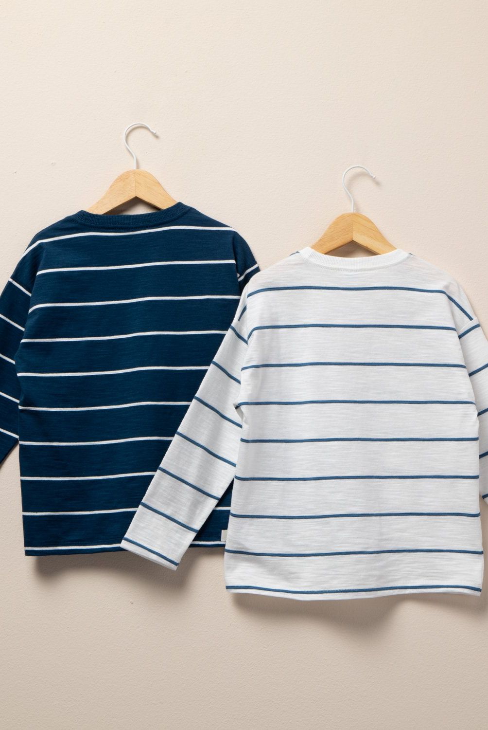 YAMP - Pack de 2 Poleras Algodón Niño Yamp Manga Larga Rayas