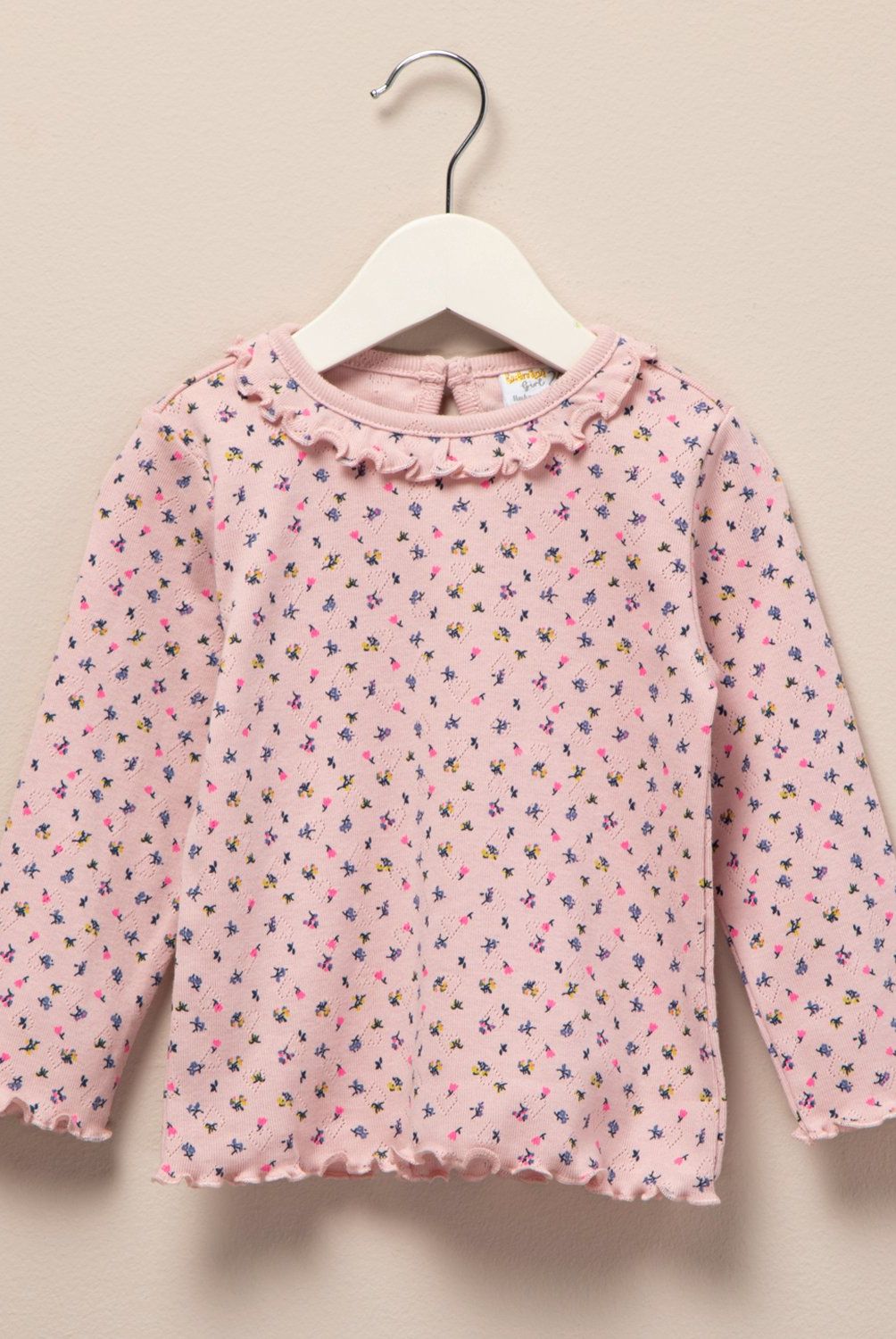YAMP - Polera Manga Larga Algodón Flores Bebé Niña Yamp