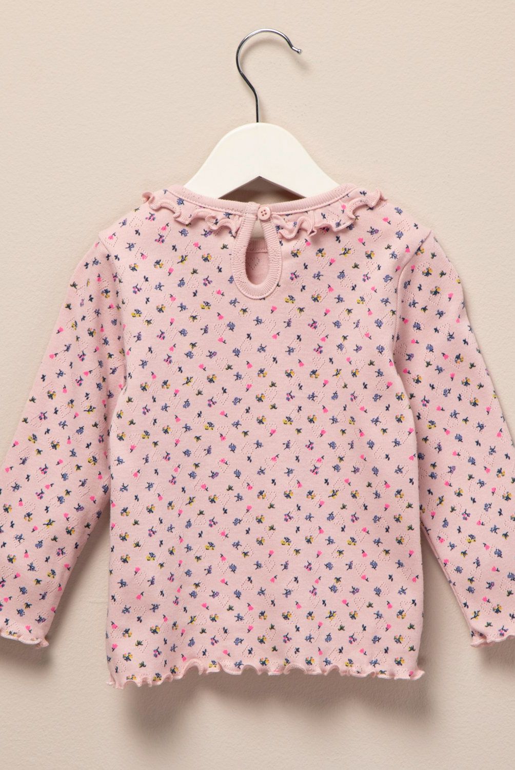 YAMP - Polera Manga Larga Algodón Flores Bebé Niña Yamp