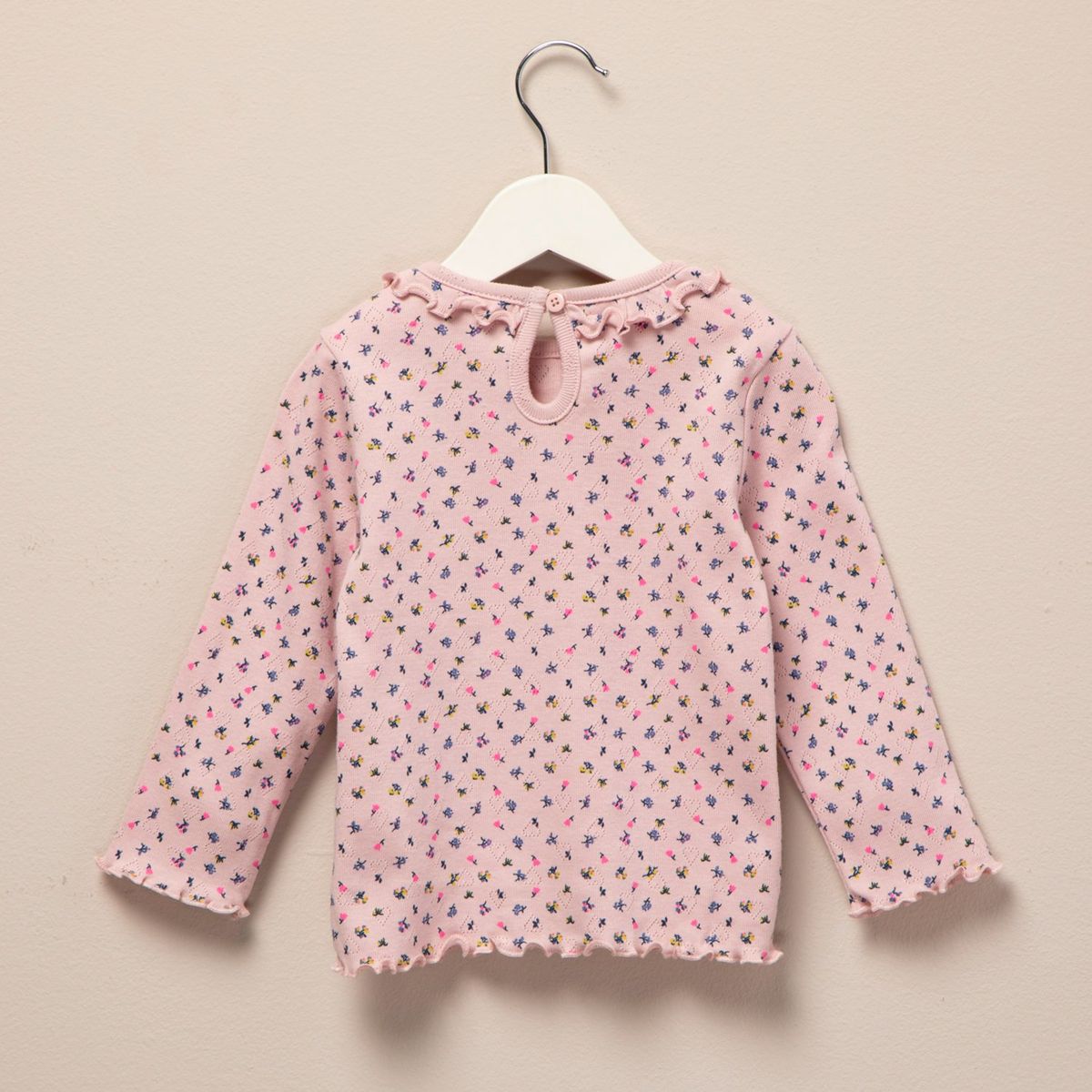 YAMP - Polera Manga Larga Algodón Flores Bebé Niña Yamp