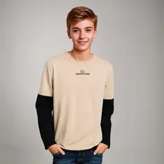 FEDERATION - Polera Niño Polialgodón
