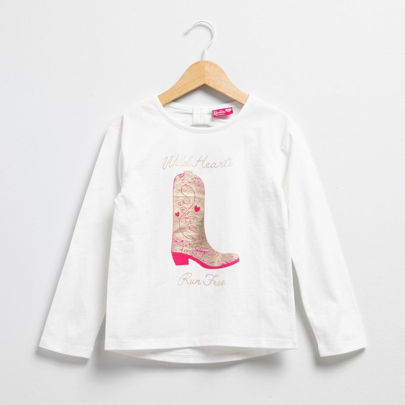 BARBIE - Polera Algodón Niña Barbie