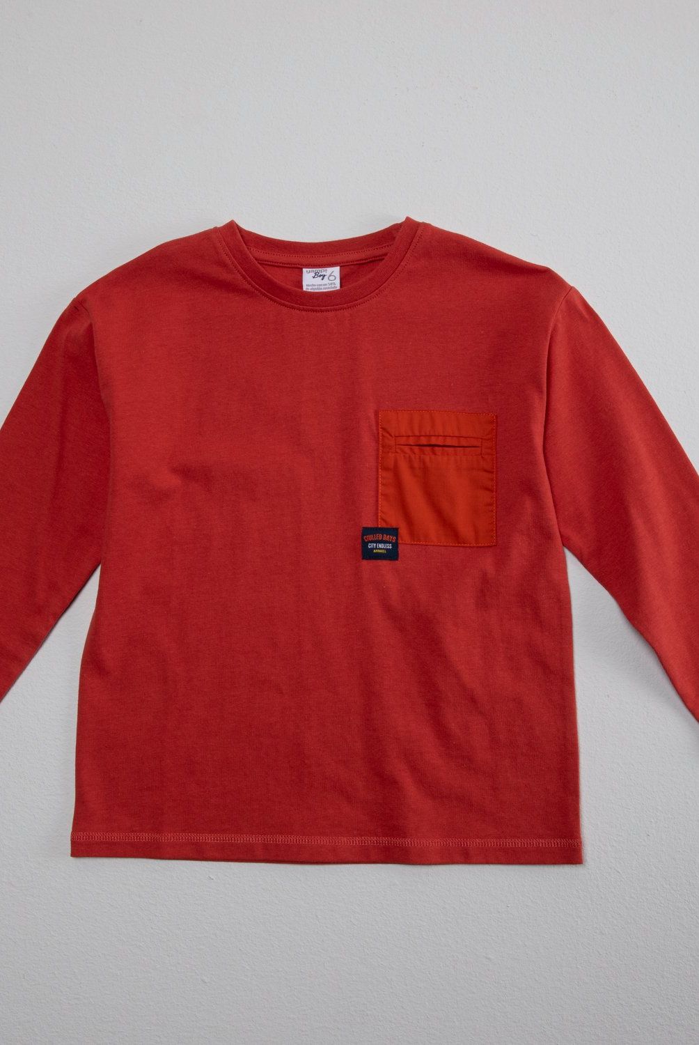 YAMP - Polera Manga Larga Algodón Yamp Niño Diseño Casual