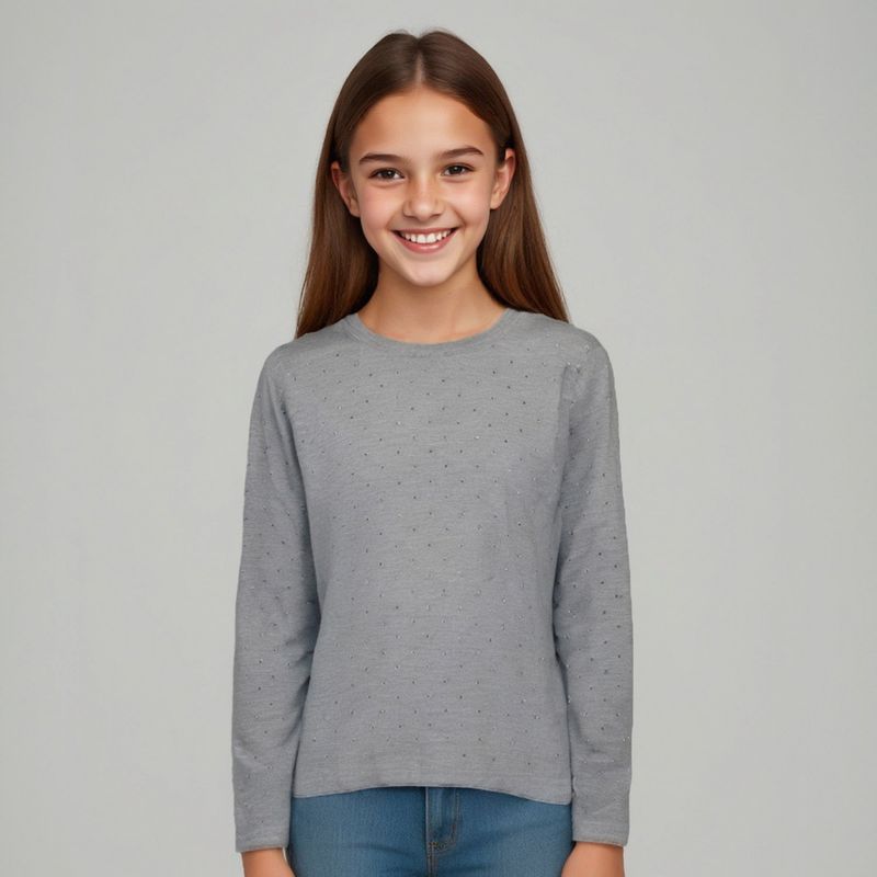 ELEVEN - Sweater Eleven Niña Manga Larga con Aplicaciones