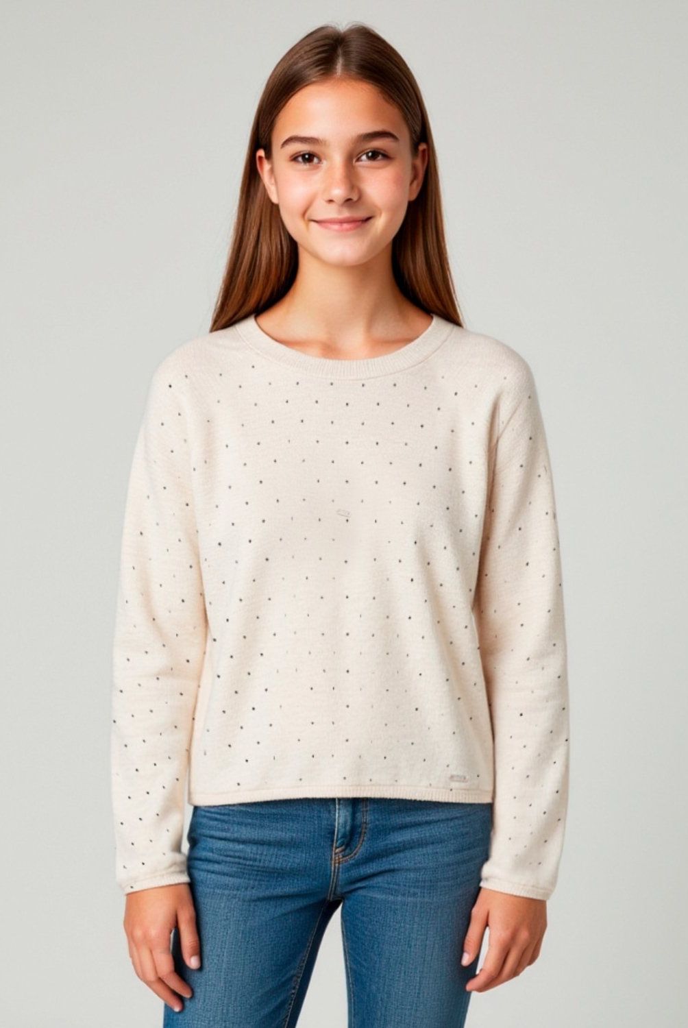 ELEVEN - Sweater Eleven Niña Manga Larga con Aplicaciones