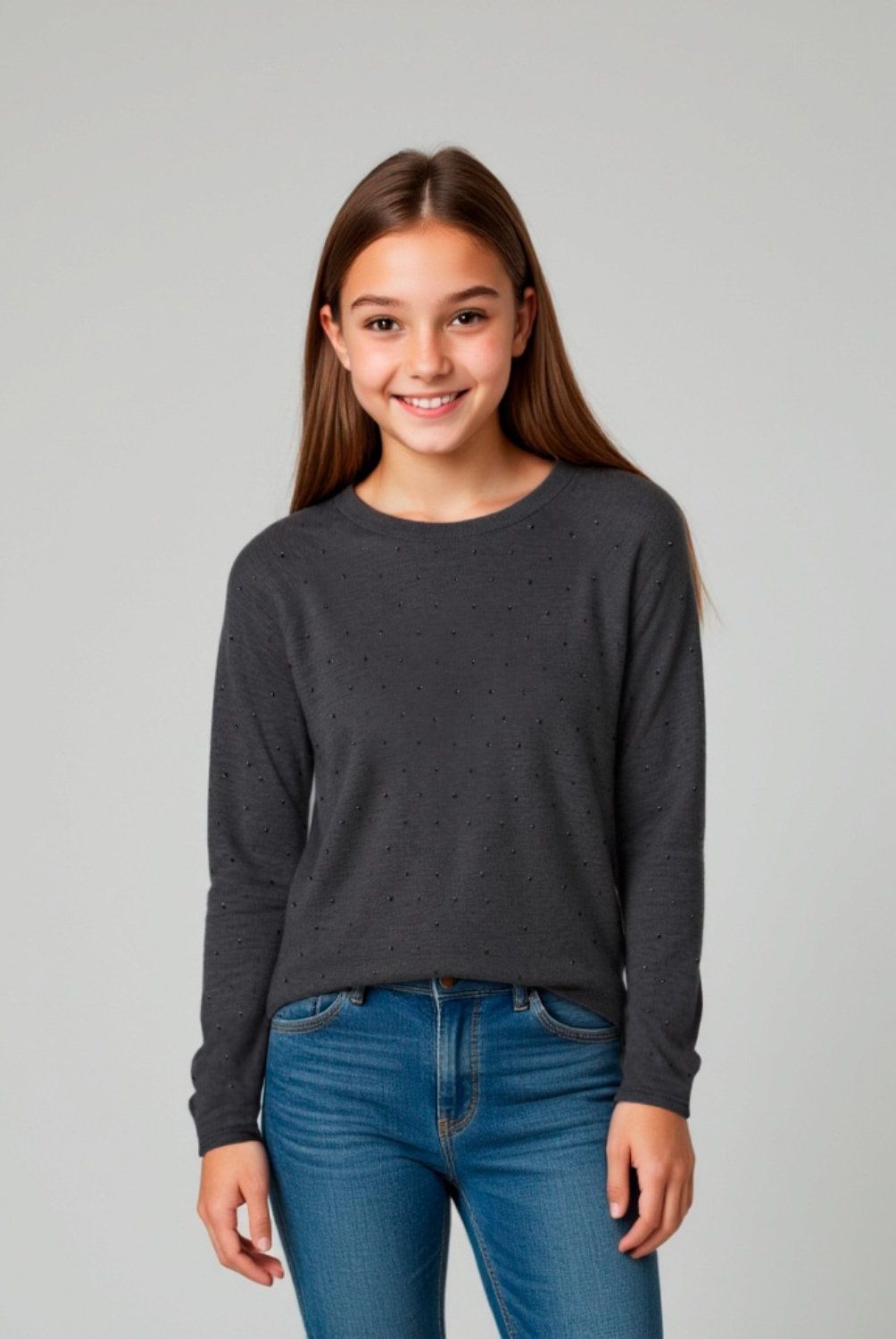 ELEVEN - Sweater Eleven Niña Manga Larga con Aplicaciones