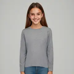 ELEVEN - Sweater Diseño Liso Manga Larga Niña
