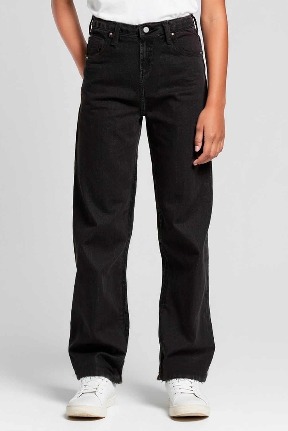 ELEVEN - Jeans Eleven Flare Casual Niña Algodón Negro