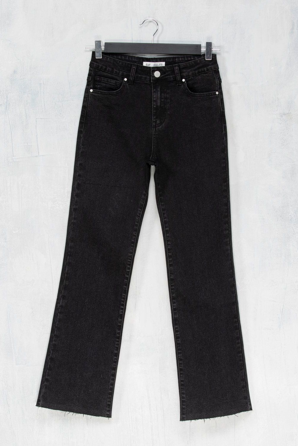 ELEVEN - Jeans Eleven Flare Casual Niña Algodón Negro