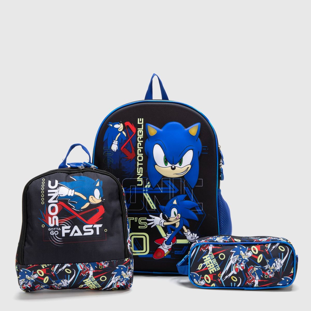 SONIC - Mochila Infantil con Luces Unisex Sonic