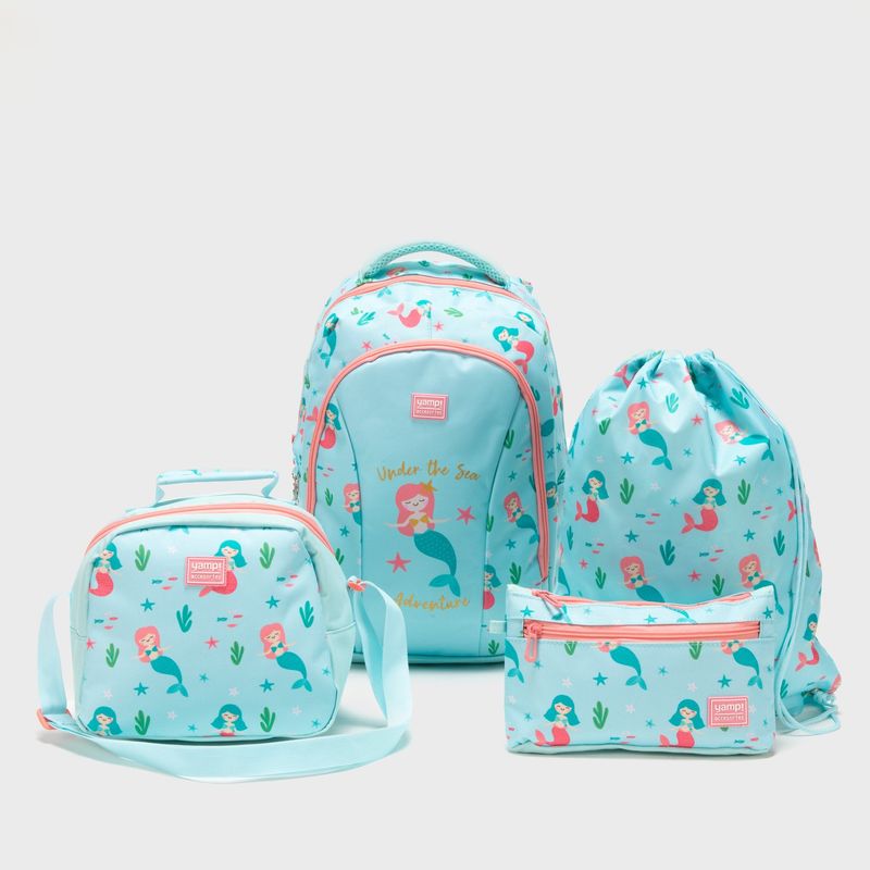 YAMP - Set Escolar Yamp Mochila, Bolsa, Lonchera y Estuche Unisex
