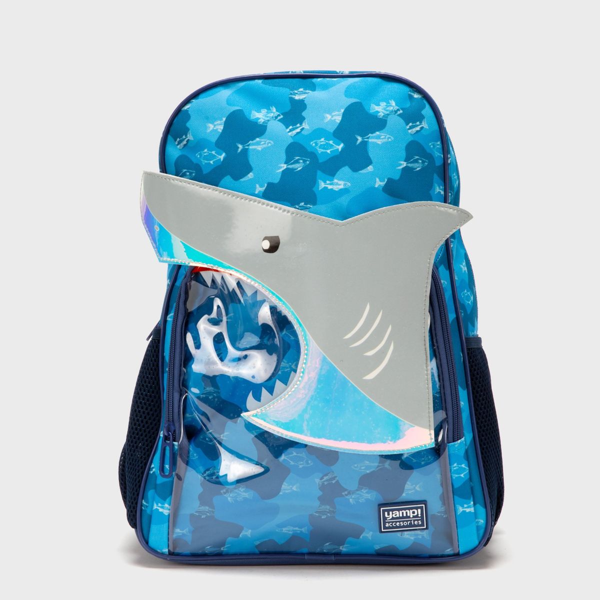 YAMP - Mochila Yamp Infantil Unisex Diseño Tiburón Azul