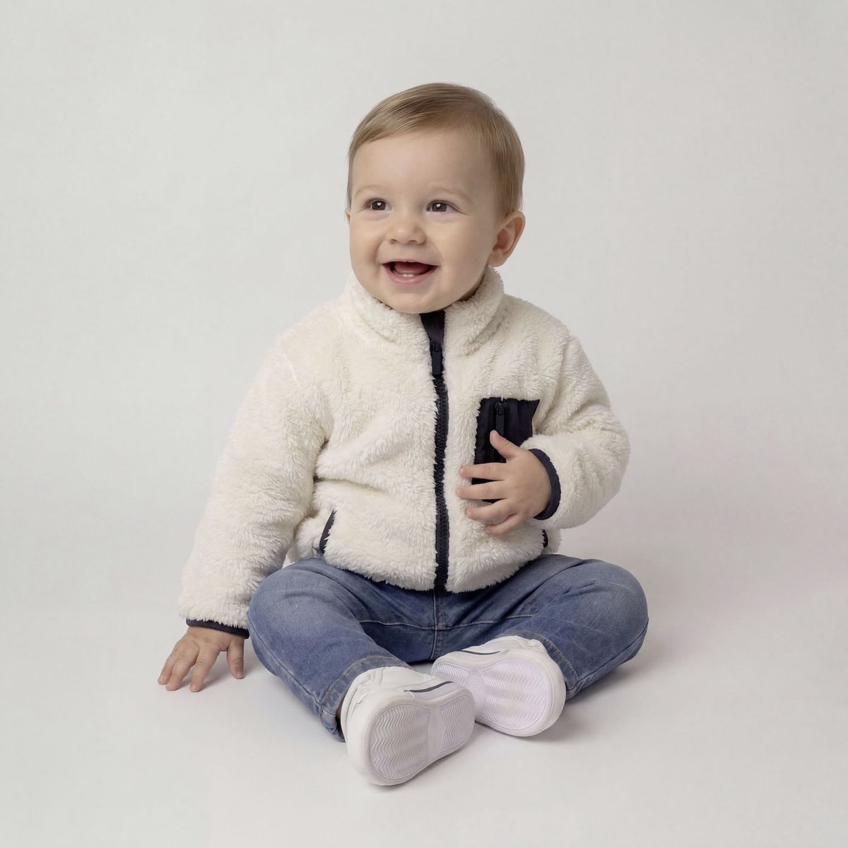 YAMP - Polerón Peludo Bebé Niño Yamp