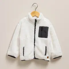 YAMP - Polerón Peludo Bebé Niño con Cremallera