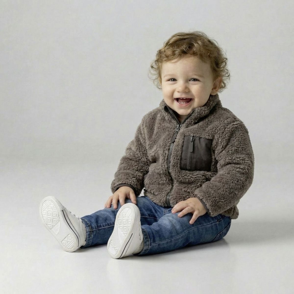 YAMP - Polerón Peludo Bebé Niño Yamp