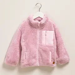 YAMP - Polerón Peludo Bebé Niña Diseño Floral
