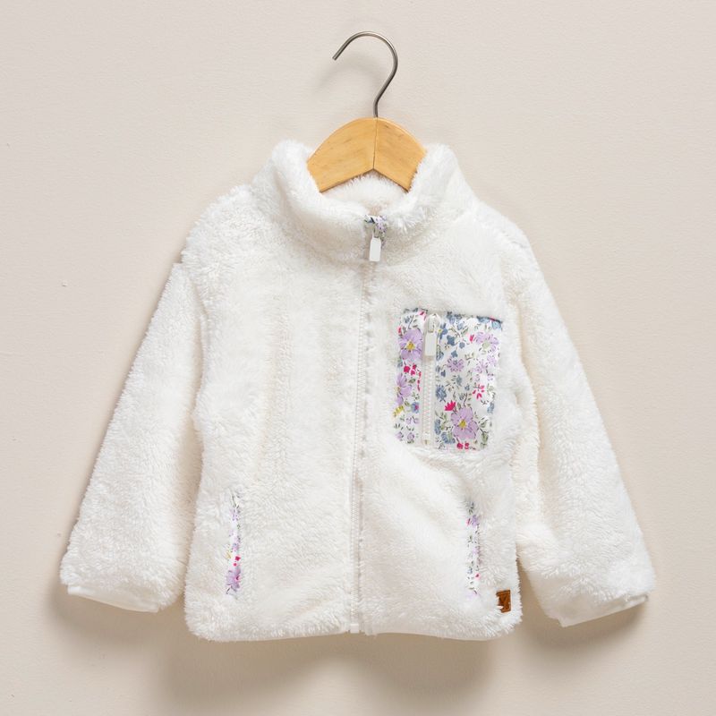 YAMP - Polerón Peludo Bebé Niña Yamp Diseño Floral