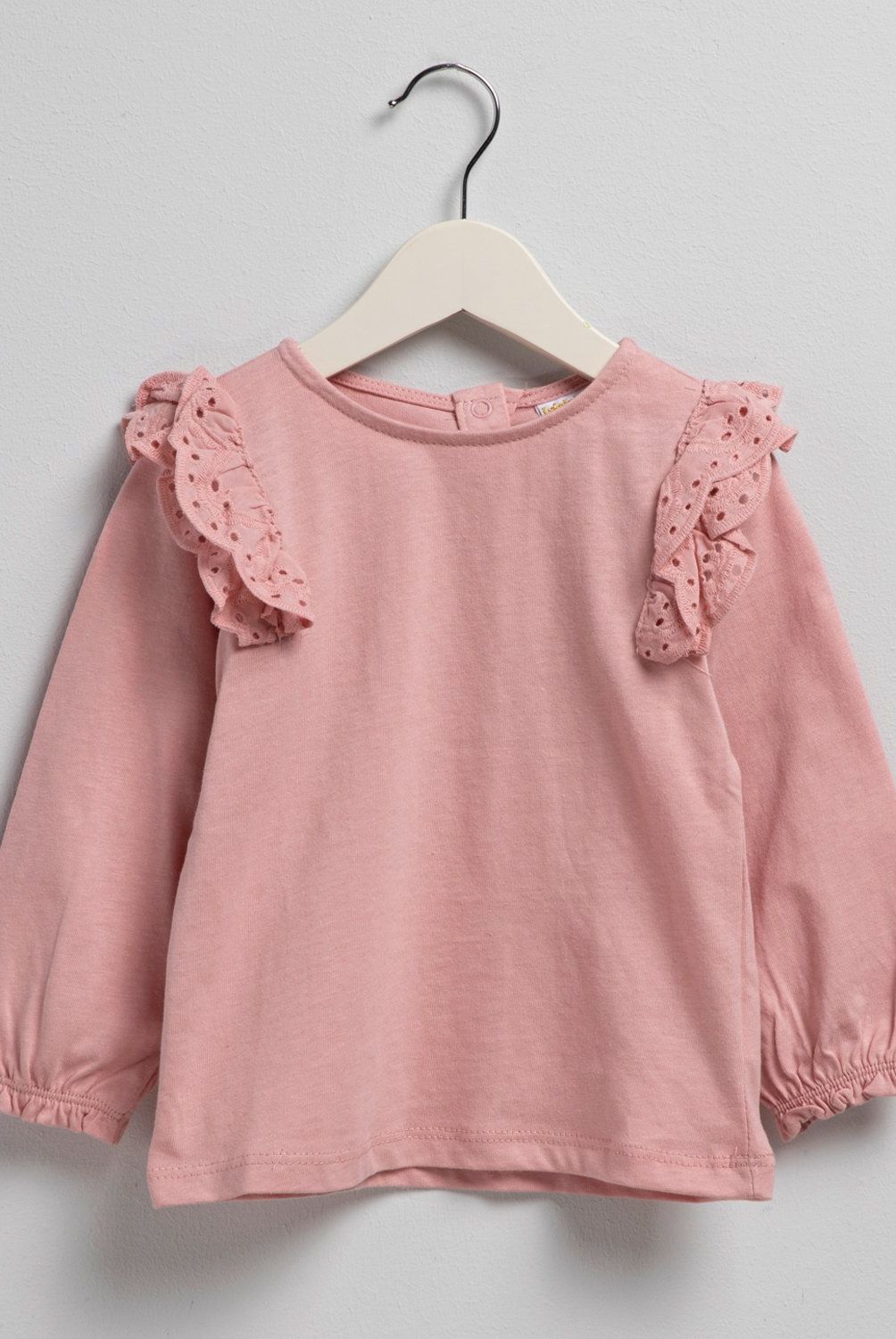 YAMP - Polera Manga Larga Bebé Niña Yamp Algodón Diseño Liso