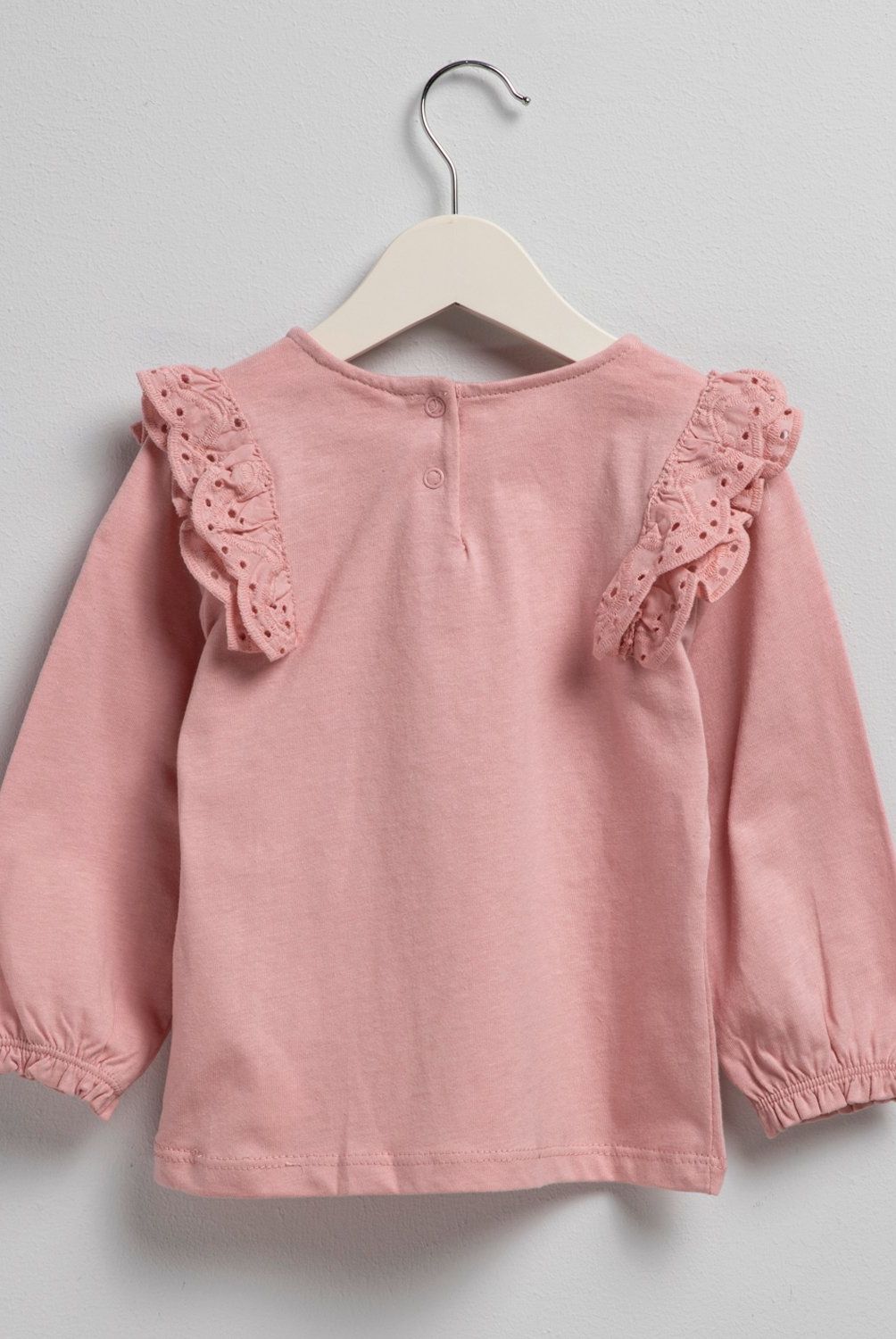 YAMP - Polera Manga Larga Bebé Niña Yamp Algodón Diseño Liso