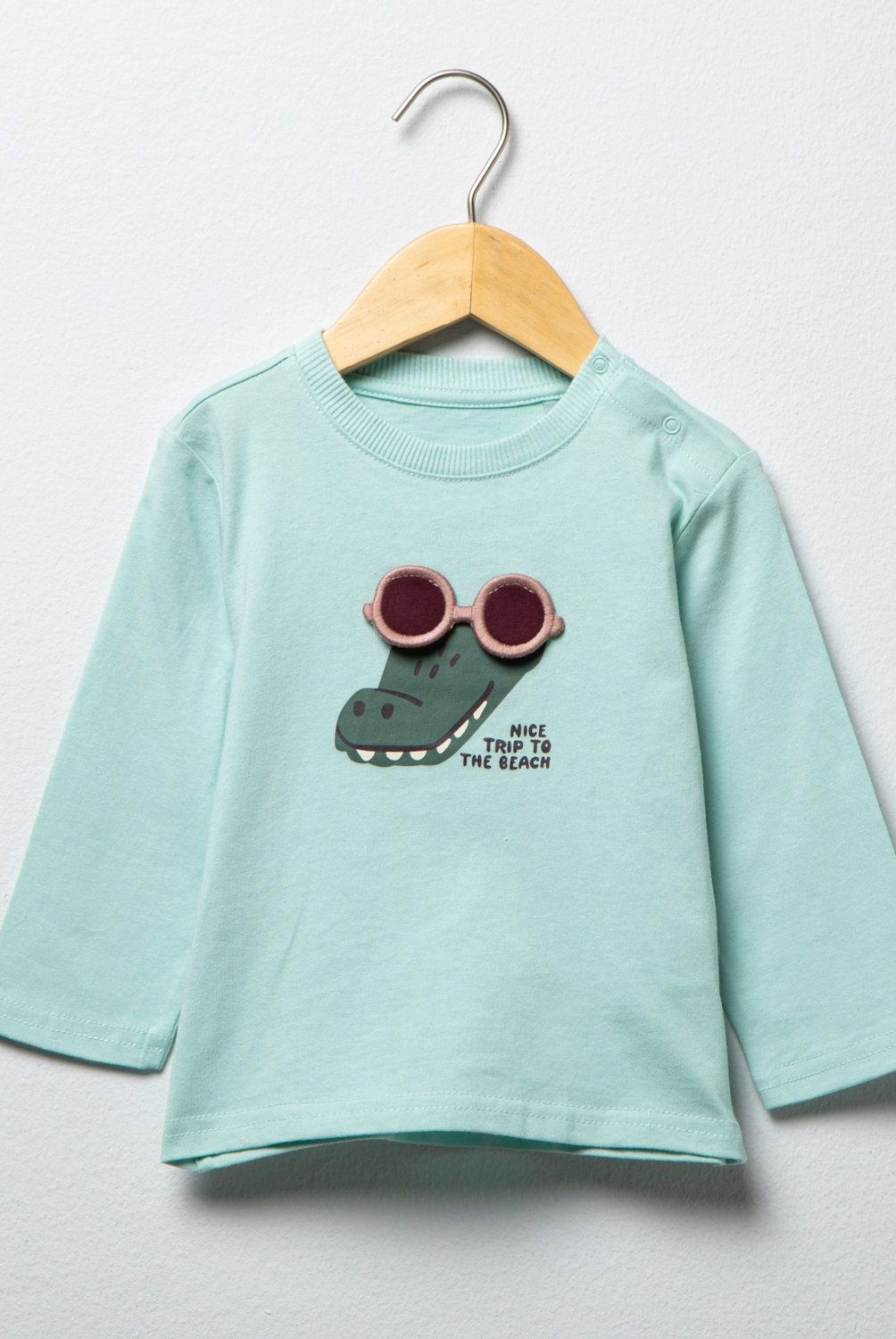 YAMP - Polera Manga Larga Estampada Yamp Bebé Niño Algodón