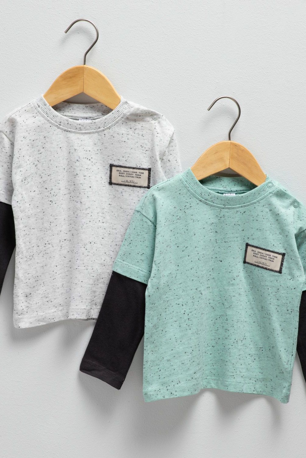 YAMP - Pack 2 Poleras Manga Larga Bebé Niño Yamp Algodón