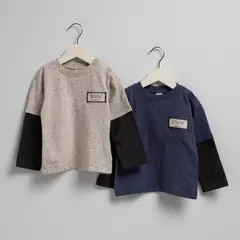 YAMP - Pack 2 Poleras Manga Larga Bebé Niño Algodón