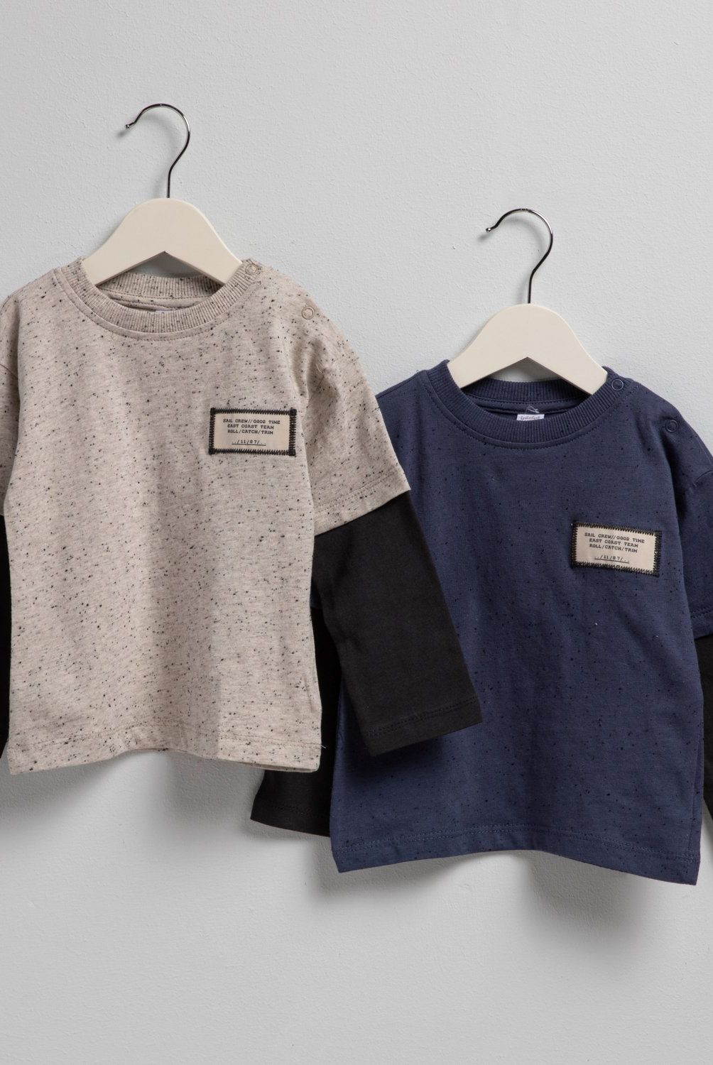YAMP - Pack 2 Poleras Manga Larga Bebé Niño Yamp Algodón