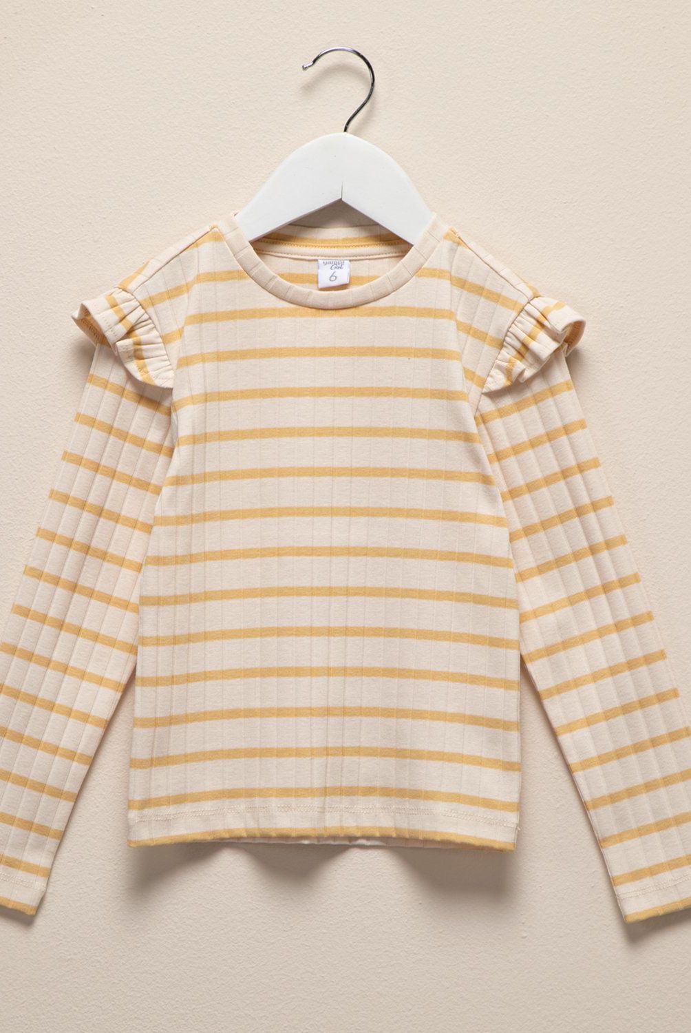 YAMP - Polera Manga Larga Algodón Rayada Yamp Niña