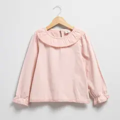 CONIGLIO - Polera Manga Larga Algodón Niña Rosada
