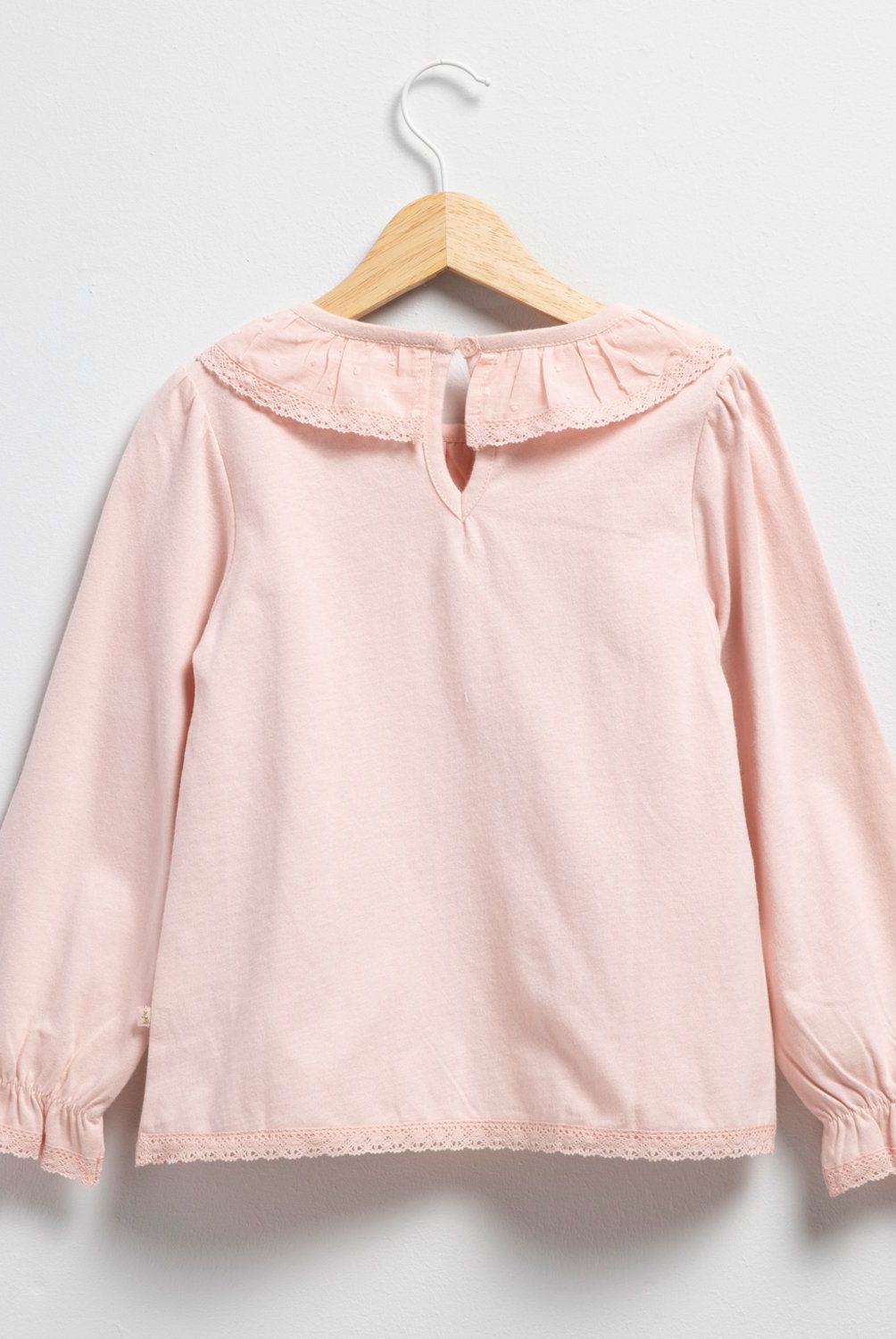 CONIGLIO - Polera Coniglio Manga Larga Algodón Niña Rosada