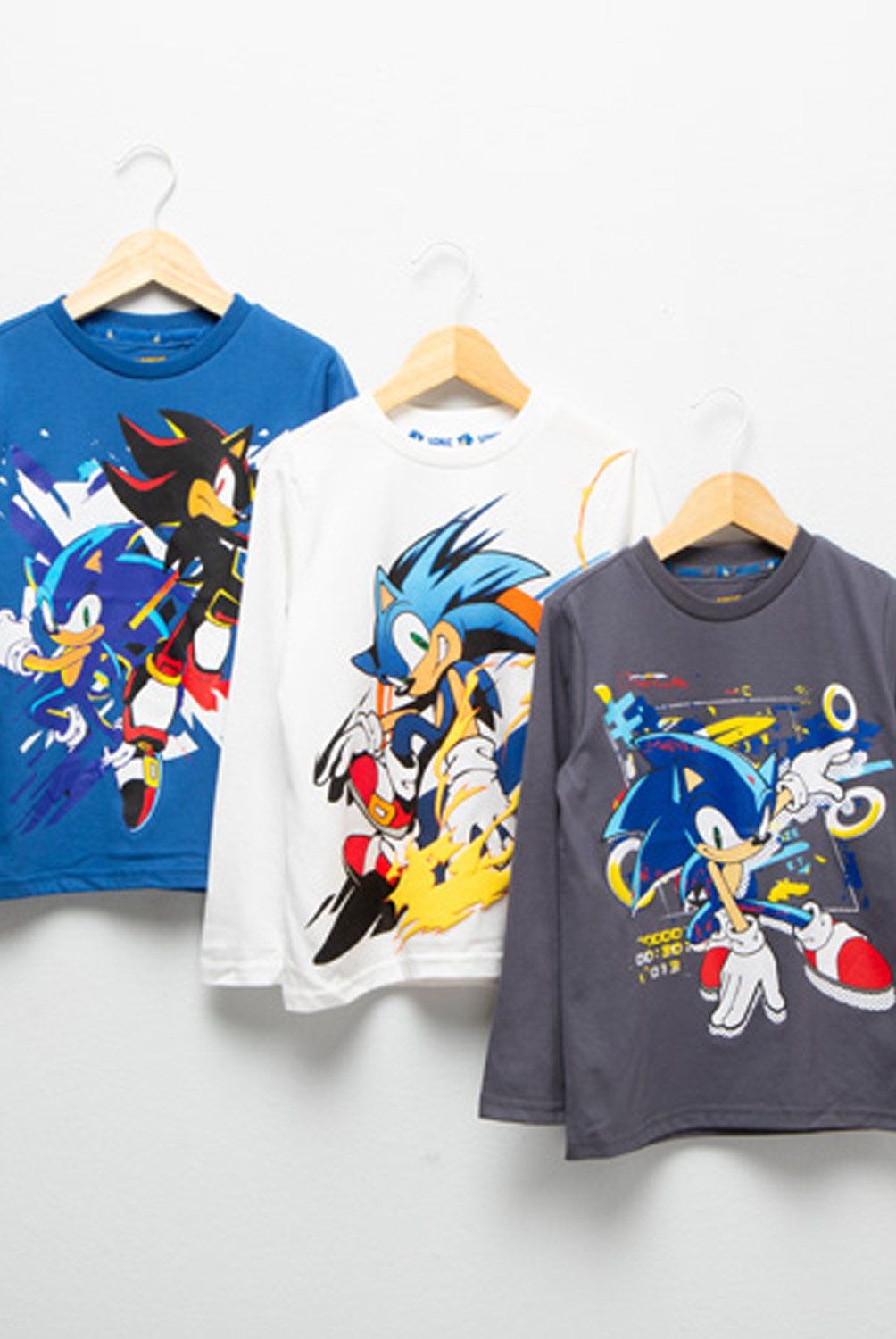 SONIC - Pack De 3 Poleras Niño Sonic