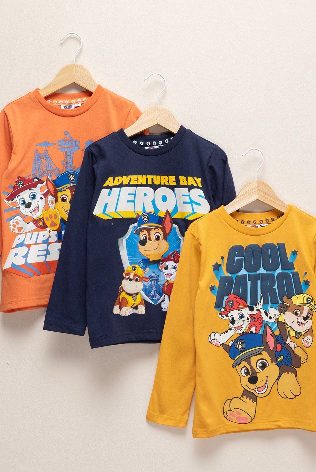 PAW PATROL - Pack de 3 Poleras Niño Paw Patrol