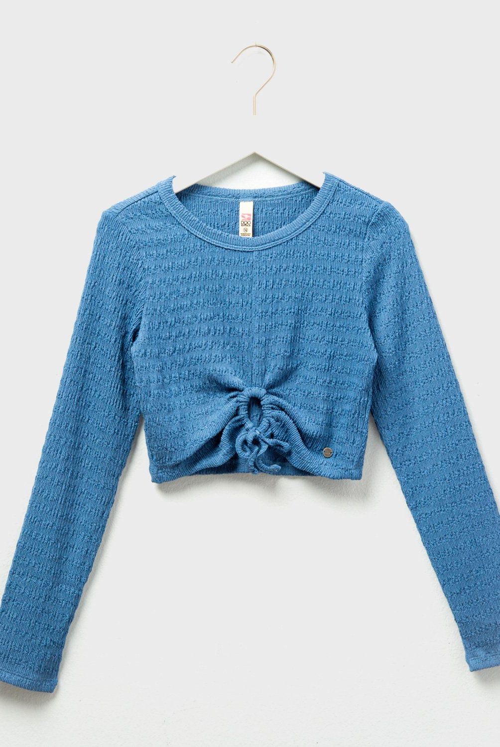 DOO AUSTRALIA - Polera Crop Texturada Manga Larga Niña Doo Australia