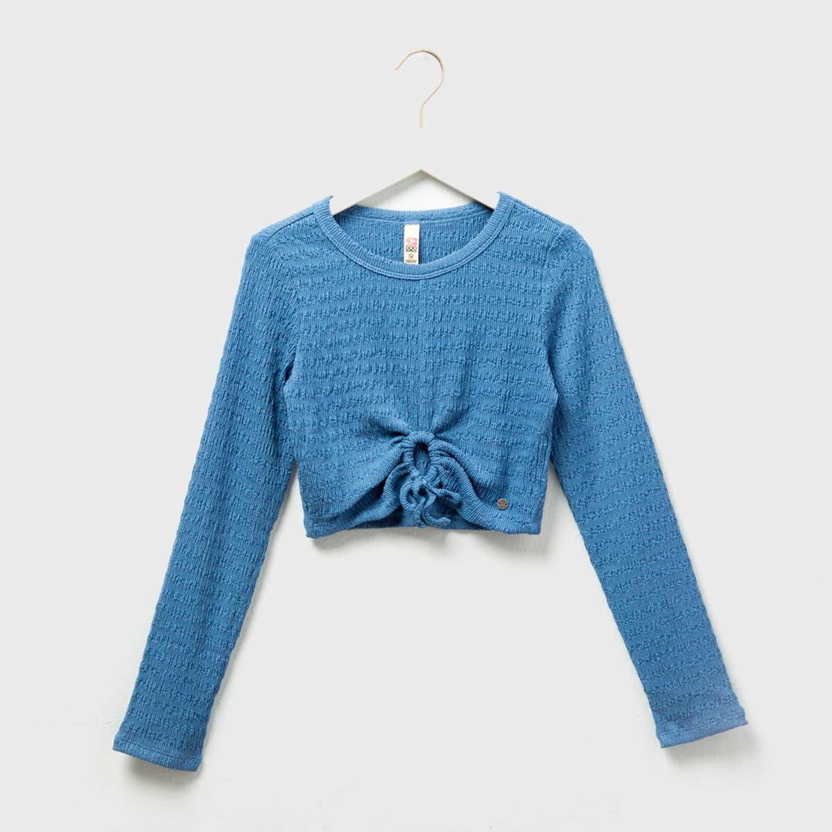 DOO AUSTRALIA - Polera Crop Texturada Manga Larga Niña Doo Australia