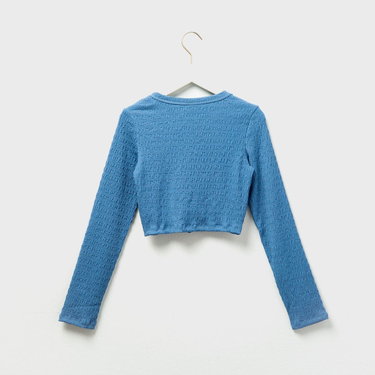 DOO AUSTRALIA - Polera Crop Texturada Manga Larga Niña Doo Australia