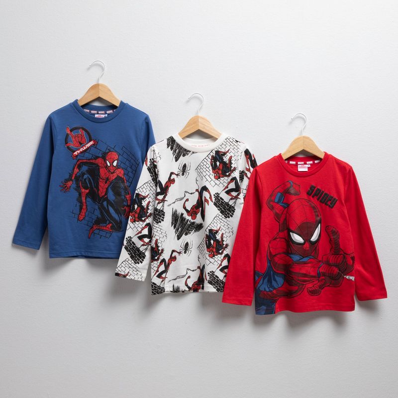 MARVEL - Pack De 3 Poleras Niño Marvel