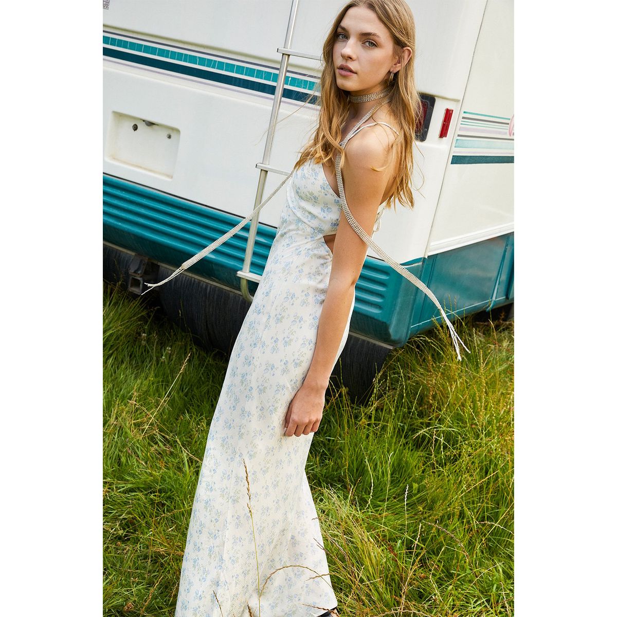 SYBILLA - Vestido Largo Mujer Sybilla Casual Flores