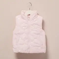 YAMP - Chaleco Casual Bebé Niña Rosado