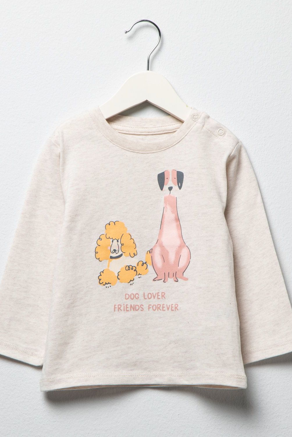 YAMP - Polera Manga Larga Yamp Bebé Niña Algodón Estampada