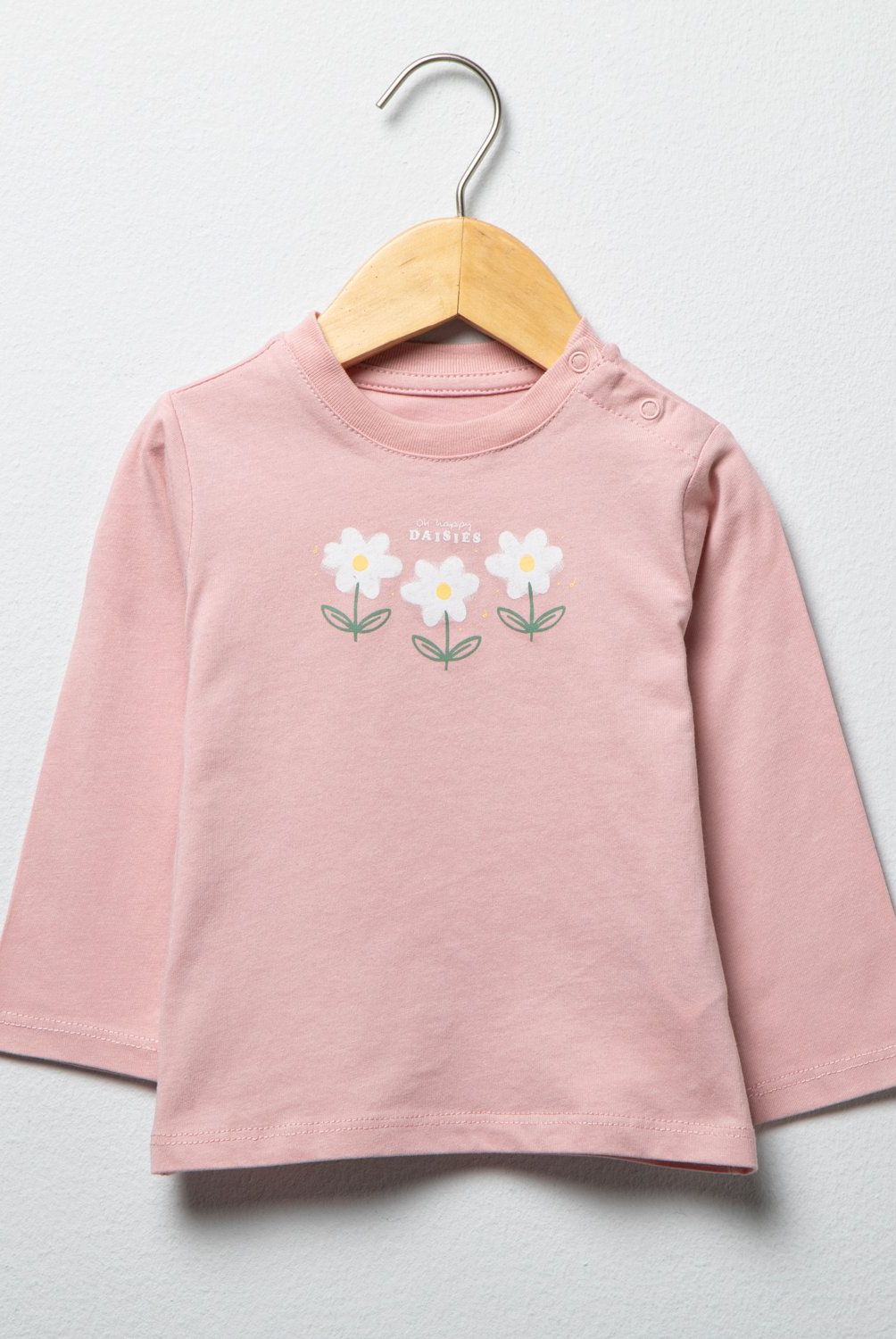YAMP - Polera Manga Larga Yamp Bebé Niña Algodón Estampada