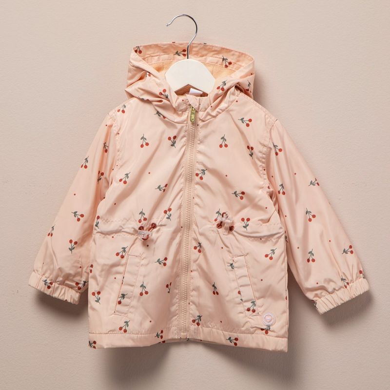 YAMP - Chaqueta Yamp Bebé Niña Diseño Floral con Gorro