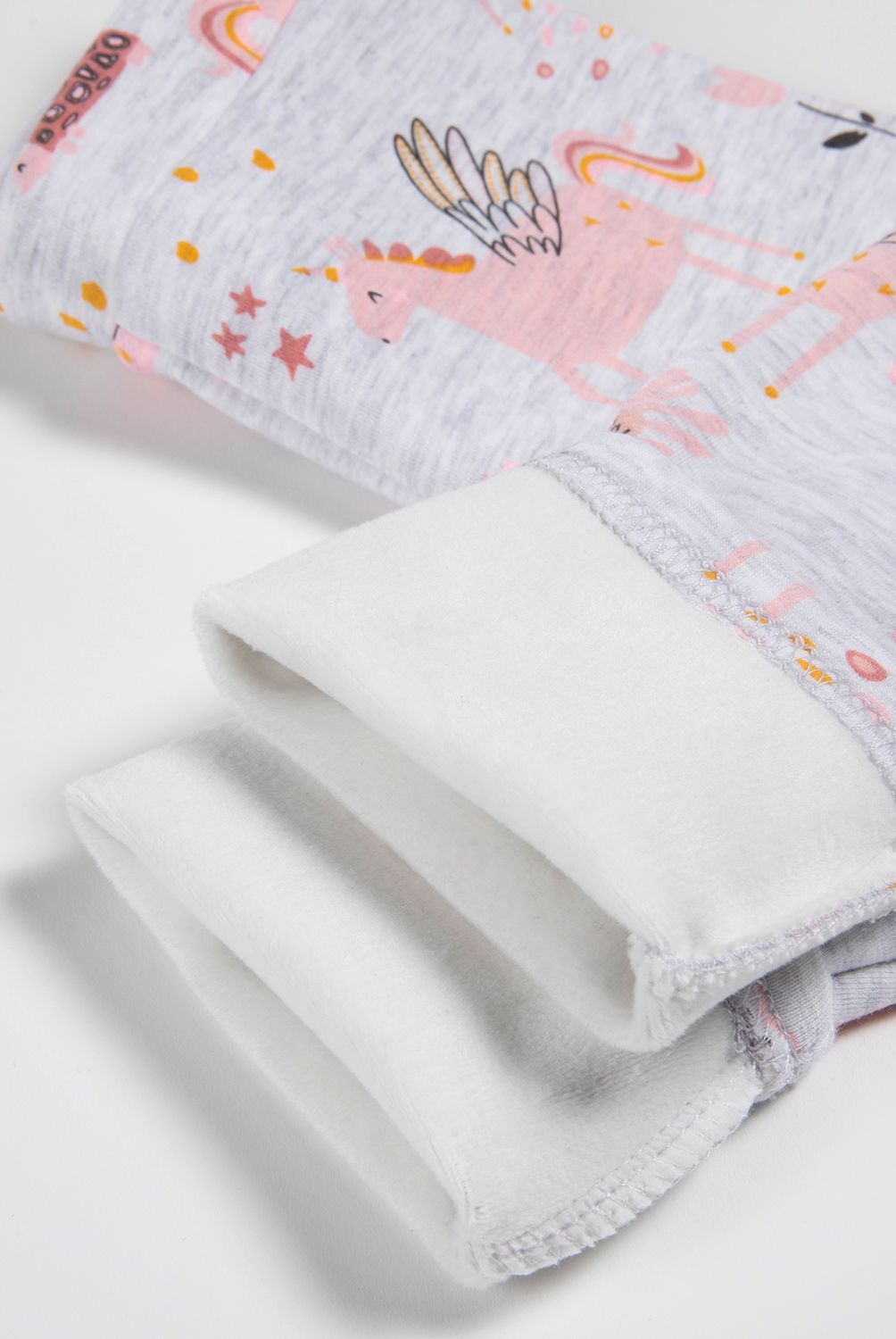 YAMP - Calza Interior Plush Bebé Niña Yamp Polialgodón Diseño Flores