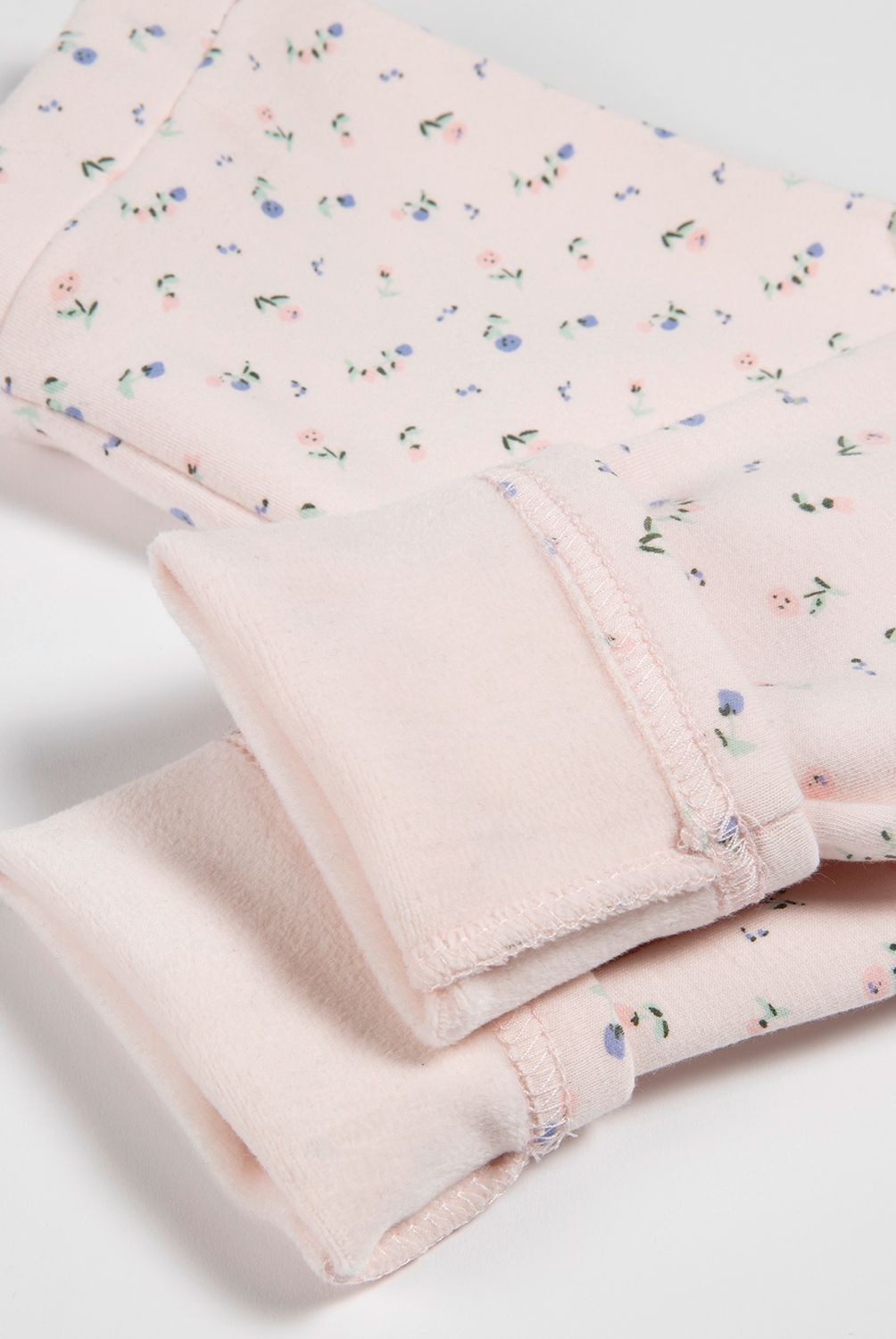 YAMP - Calza Interior Plush Bebé Niña Yamp Polialgodón Diseño Flores