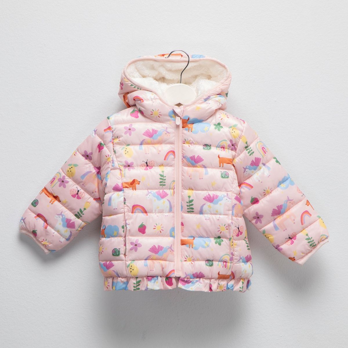 YAMP - Parka Yamp Casual Estampada Con Gorro Bebé Niña